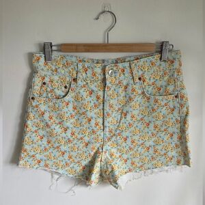 Zara The 90 s Shorts In Romantic Floral Print US 6